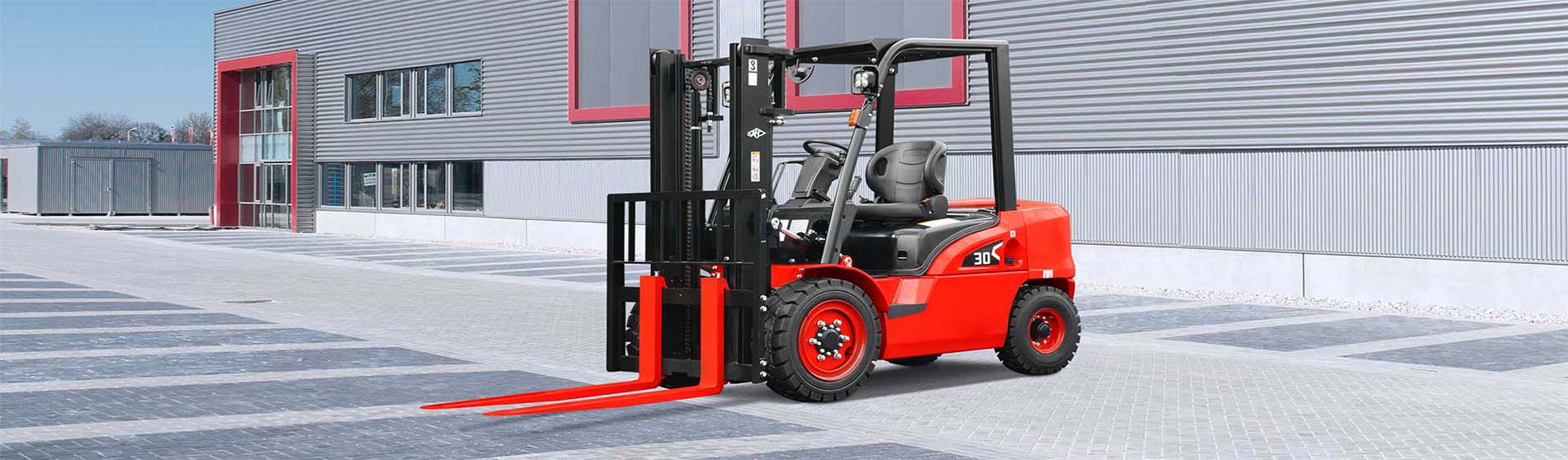Forklift hire Watford unloading pallets from a commercial truck